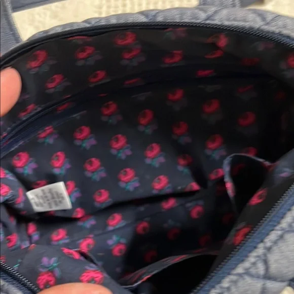 Vera Bradley Blue Quilted Crossbody Bag - Picture 5 of 6